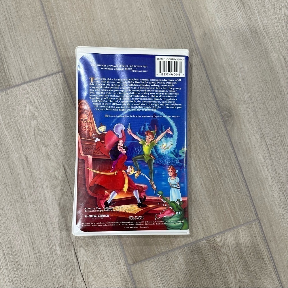 PETER PAN Walt Disney Black Diamond Collection The Classics Collection VHS Tape - Picture 3 of 6